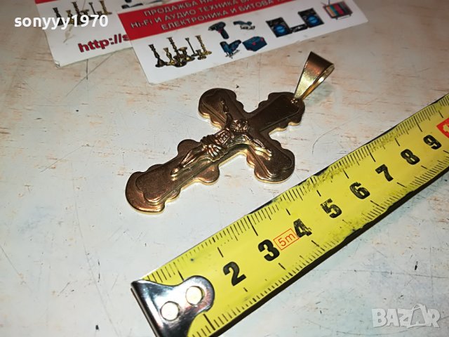 ЗЛАТЕН КРЪСТ С ХРИСТОС 2809221810, снимка 6 - Колекции - 38150049