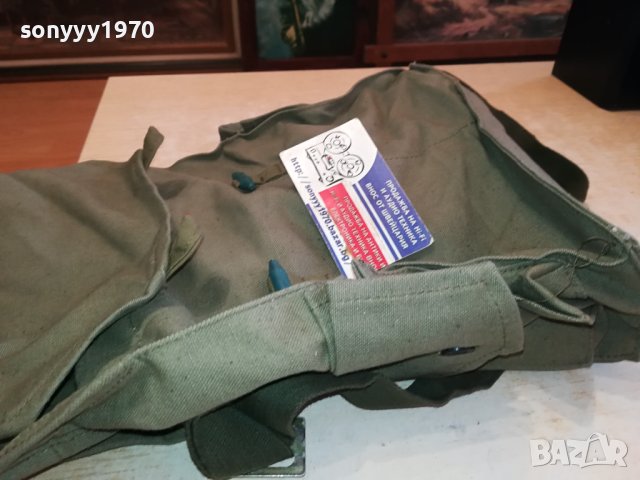 МЕШКА-ЧАНТА ОТ БРЕЗЕНТ-ВОЙНИШКА 1112231038, снимка 4 - Раници - 43360296