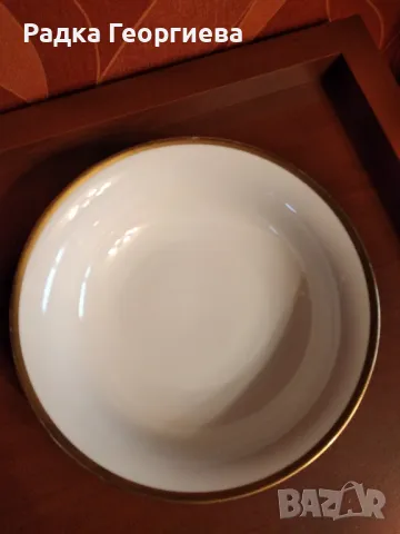 Купа за салата със златен ръб Johann Seltmann, снимка 3 - Колекции - 50302270