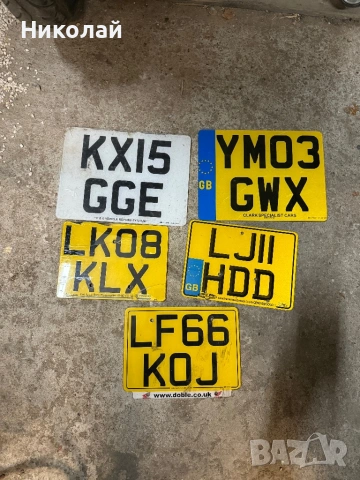 Английски номера за мотори