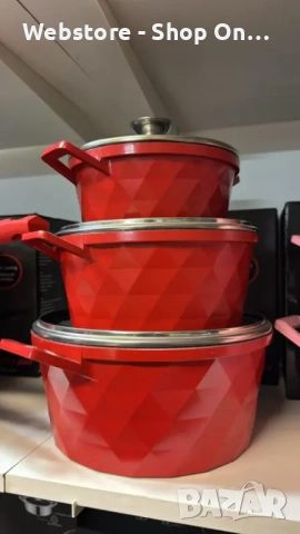 Висококачествен комплект касероли Cheffinger, снимка 8 - Съдове за готвене - 53591955