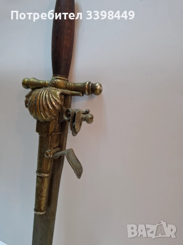 Реплика на комбинация от кремъчен пистолет и кама, снимка 7 - Антикварни и старинни предмети - 52674333