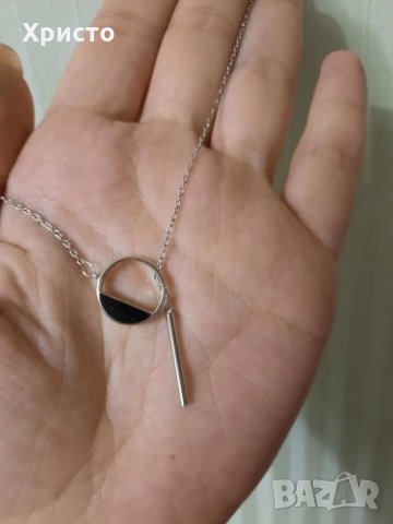 Сребърно колие - S925 , снимка 2 - Колиета, медальони, синджири - 33176502