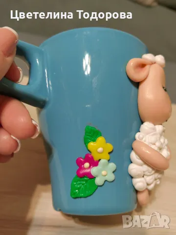 нова чаша с полимерна глина, снимка 5 - Ръчно изработени сувенири - 48979648