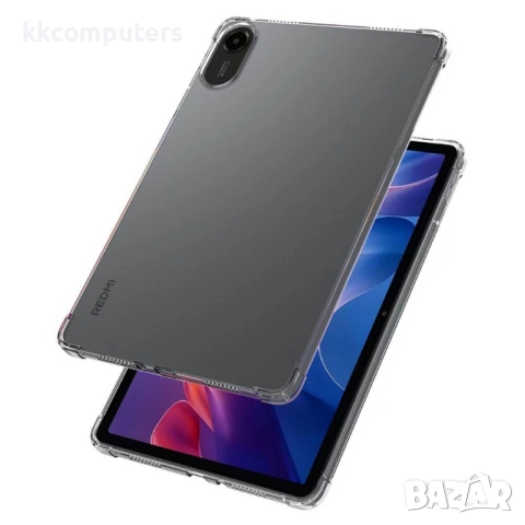 Калъф за Xiaomi Redmi Pad 2 - Прозрачен, Удароустойчив, 4-Ъглова Защита, TPU Материал, Включен проте, снимка 2 - Калъфи, кейсове - 52116811