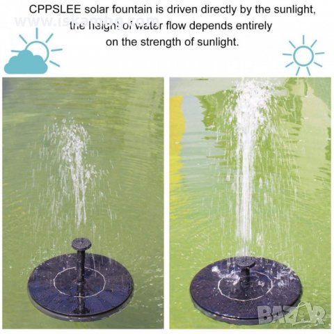 Соларен фонтан за градина - код 2877, снимка 7 - Градински мебели, декорация  - 33516103