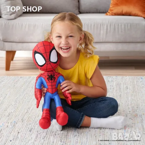 Интерактивен говорещ Spidrman мека играчка 35 см, снимка 2 - Плюшени играчки - 48511523