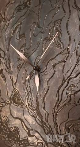 Авторски Стенен Часовник – Картина върху Платно, снимка 2 - Декорация за дома - 53078286