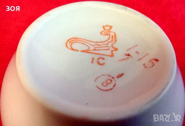 Сервиз за чай.Костен руски  порцелан.Маркировка., снимка 2 - Други ценни предмети - 53578400