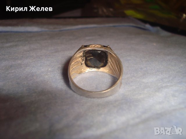 СТИЛЕН СКЪПОЦЕНЕН СРЕБЪРЕН АРТ ПРЪСТЕН СРЕБРО 925 с ГОЛЯМ ЮВЕЛИРНО ФАСЕТИРАН ЧЕРЕН ОНИКС 28724, снимка 12 - Пръстени - 37252487