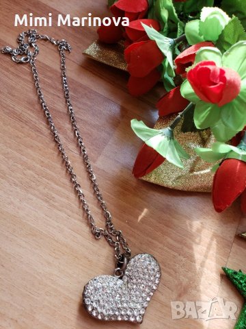 Синджир с висулка сърце, снимка 2 - Колиета, медальони, синджири - 28028777