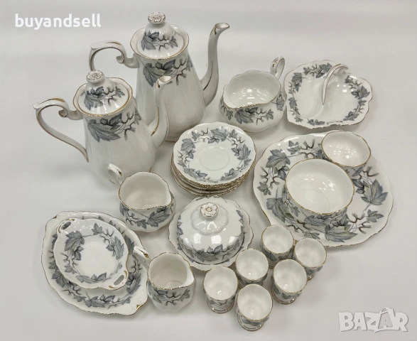 Колекционерски сервиз Royal Albert, Silver Maple, снимка 8 - Сервизи - 53350106