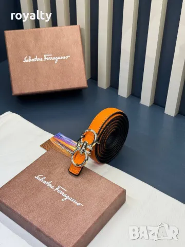 Salvatore Ferragamo естествена кожа колани , снимка 9 - Колани - 49509724