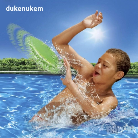 Комплект от 4 водни фрисбита, 17 см – играчка за басейн и плаж, снимка 4 - Други - 52747094