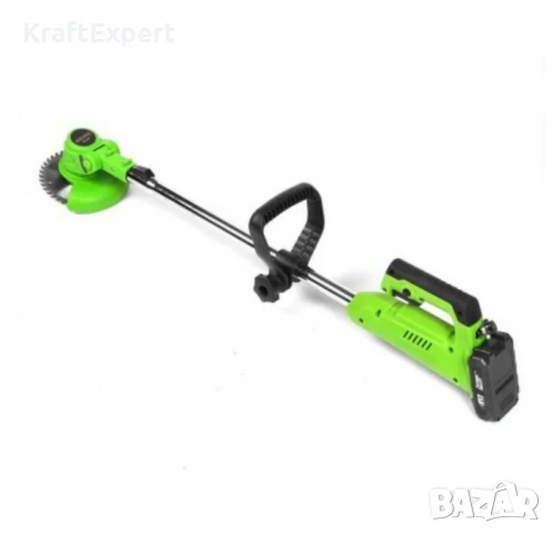 Акумулаторен Тример KraftWorld – Косачка за Трева с 2бр Батерия и Зарядно, снимка 7 - Градинска техника - 50547721