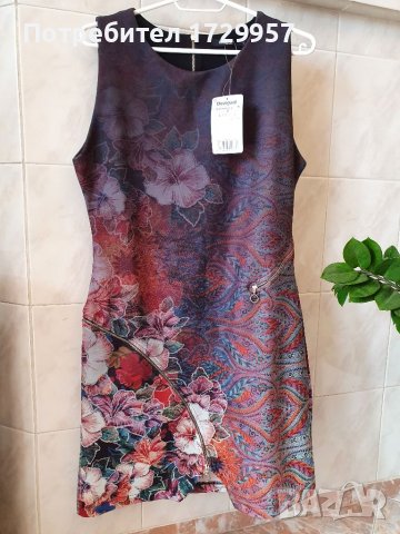 Рокля по тялото DESIGUAL- Tormenta- НОВА-Номер-М, снимка 7 - Рокли - 38134044