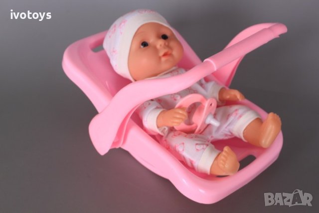 Бебе в кош - люлка, снимка 1 - Кукли - 43254899