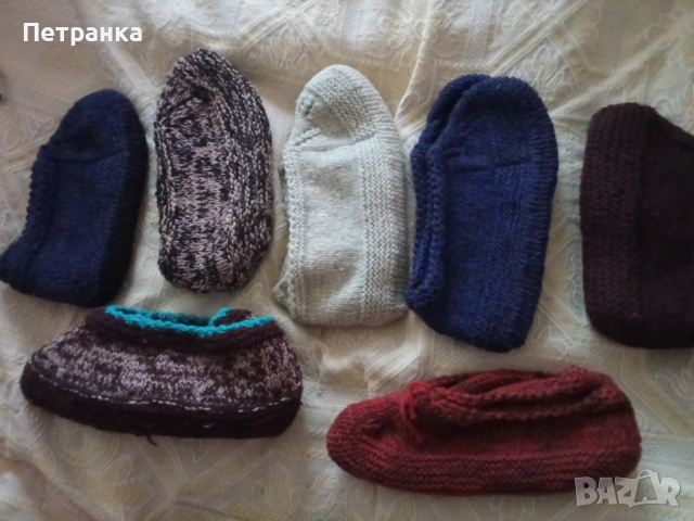 На вашето внимание - шушони и терлици от вълнена прежда