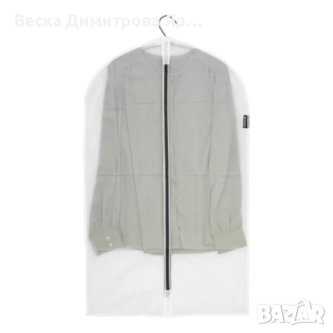 Комплект калъфи за дрехи Brabantia, paзмepи M/L/XL, Transparent/Grey, 2 броя, снимка 11 - Други стоки за дома - 50622448