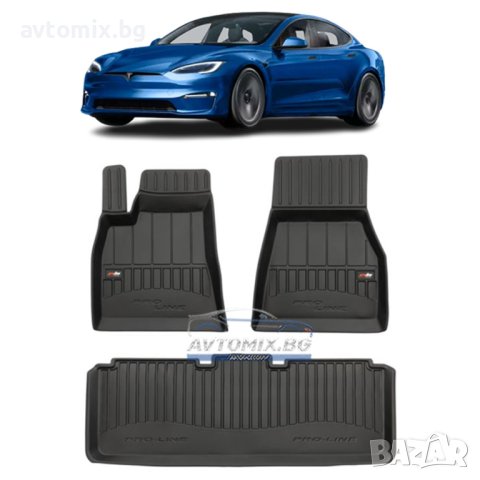 Гумени стелки за Tesla Model S 2012-2021 г., ProLine 3D