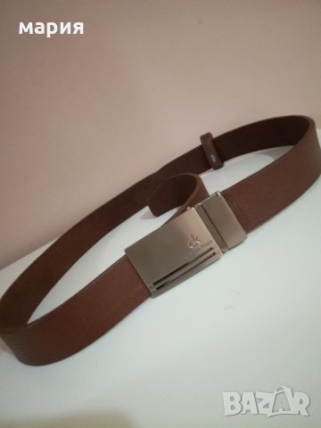 Мъжки колан Calvin klein естествена кожа, снимка 2 - Колани - 28540181