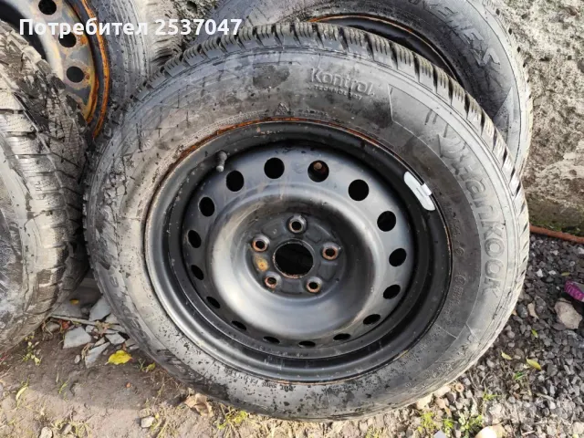 4бр зимни гуми с джанти 215/60/16 HANKOOK, снимка 2 - Гуми и джанти - 48206613