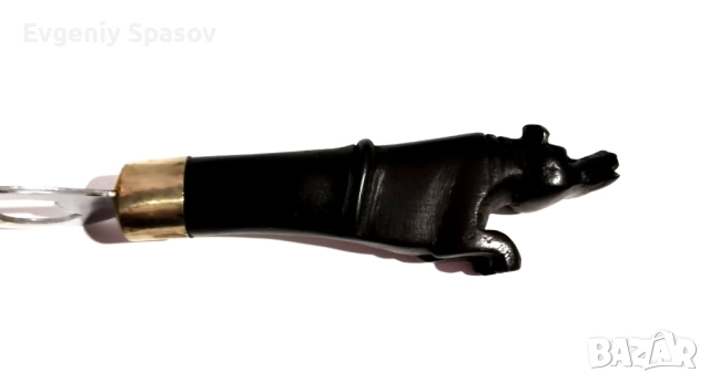 Отварачка от Абанос Ръчна Резба Фигурка Хипопотам, снимка 6 - Антикварни и старинни предмети - 51949360