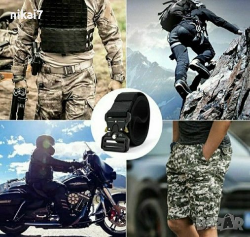 тактически колан стрелба военен туризъм лов airsoft с метална катарама, снимка 8 - Екипировка - 37620953