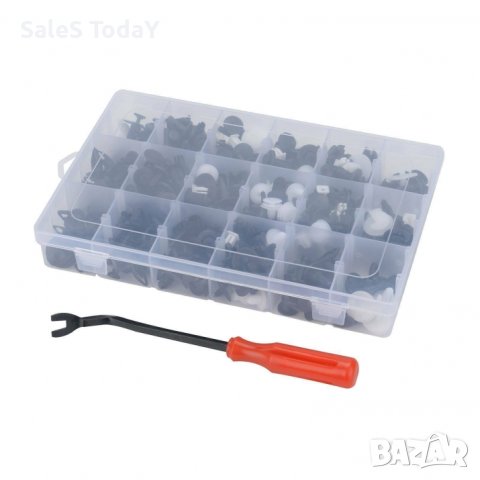 Щипки за кори лайсни панели табло + инструмент за демонтаж, 421бр, снимка 3 - Аксесоари и консумативи - 43756204