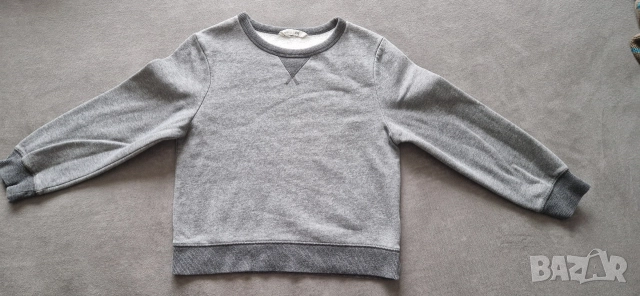 7-8г 128см Блуза с дълъг ръкав сива, без следи от употреба 
