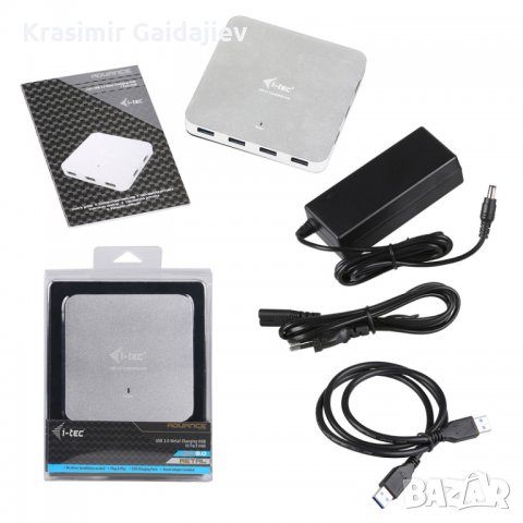 i-tec USB 3.0 метален хъб за зареждане с 10 порта