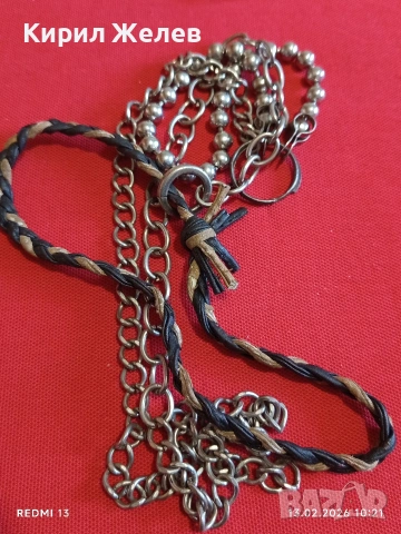 Колие готик, пънк или рок естетика интересно красиво , снимка 5 - Колиета, медальони, синджири - 53462844