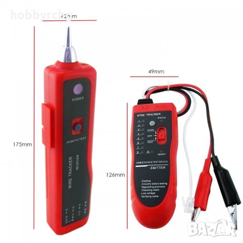 Тестер за мрежови, LAN и телефонни кабели и за отворена верига, снимка 3 - Други инструменти - 21709120
