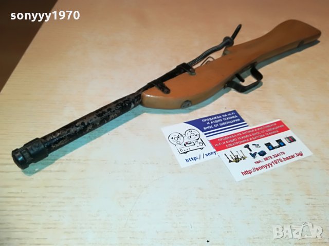 РЕТРО ПУШКА-МЕТАЛ И ДЪРВО-45СМ, снимка 2 - Колекции - 28228578