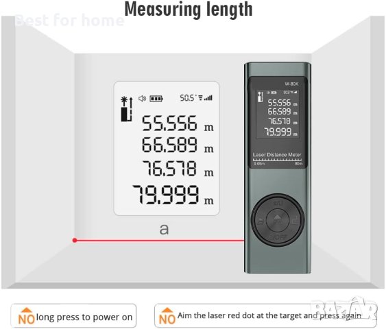 Луксозна лазерна рулетка  40 метра W- 40 X, снимка 9 - Други инструменти - 43601915