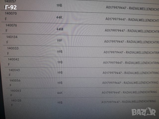 A0179979447**NEU**MERCEDES-BENZ**СЕМЕРИНА ЗА КОРМИЛНАТА КУТИЯ **, снимка 5 - Части - 37381003