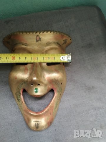 месингова маска, снимка 2 - Други ценни предмети - 38657800