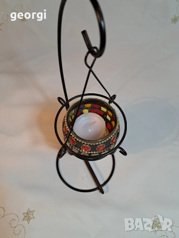 арт свещник витраж 28/5, снимка 4 - Декорация за дома - 51965305