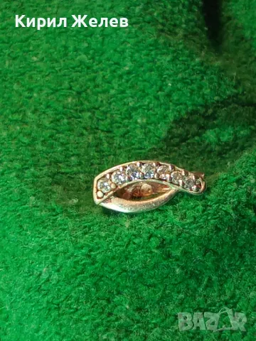 СТАРА СКЪПОЦЕННА СРЕБЪРНА ОБЕЦА СРЕБРО 925 с ФАСЕТИРАНИ БЛЕСТЯЩИ ЦИРКОНИ 47581, снимка 11 - Обеци - 49601307