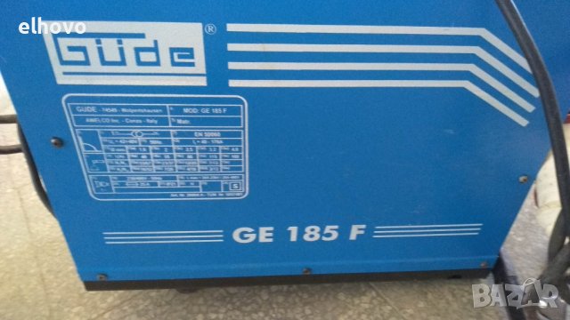 Електрожен GUDE GE 185F монофазен/трифазен, снимка 2 - Други инструменти - 39539976