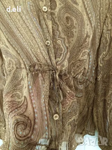 Max Mara Original Size M 100% Коприна Страхотна ризка, снимка 5 - Ризи - 49789932