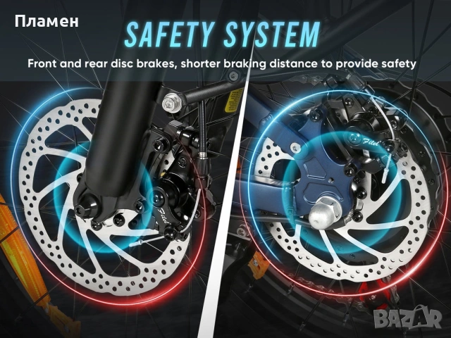 НОВО!! Електрически велосипед Samebike RS-A02 Pro 1000W 48V15Ah 45 км.ч., снимка 18 - Велосипеди - 53085422