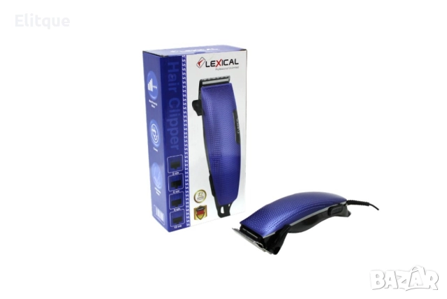 Машинка за подстригване Lexical LHC-5611, 12W, 4 различни гребена, Сив/Син, снимка 5 - Машинки за подстригване - 52870813