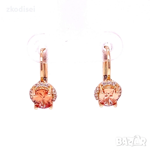 Златни обеци 2,44гр. 14кр. проба:585 модел:34414-4, снимка 3 - Обеци - 51823036