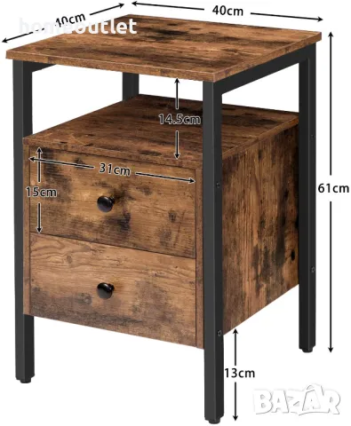 ПРОМОЦИЯ Шкаф за съхранение в индустриален стил BF43BZ01 , снимка 4 - Шкафове - 49674320