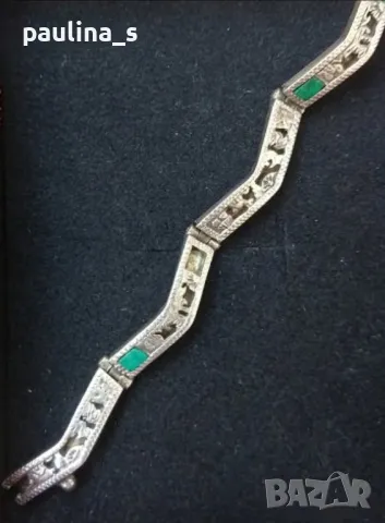 Два различни броя / Винтидж / Стара сребърна гривна / проба 925 и 950 , снимка 14 - Гривни - 34973978