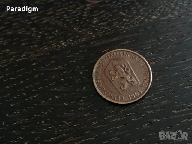 Mонета - Чехословакия - 50 халера | 1963г., снимка 2 - Нумизматика и бонистика - 28365660