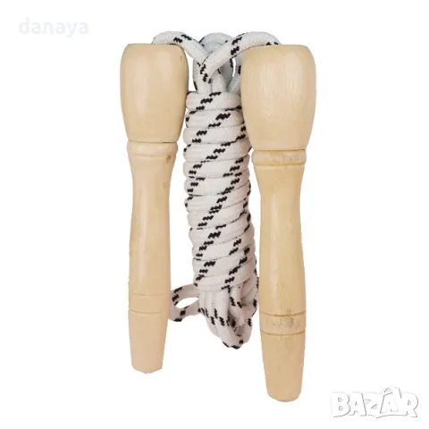 5871 Въже за скачане с дървени дръжки