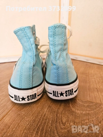 Високи кецове Convers, светло сини. Размер -36ти., снимка 2 - Маратонки - 53512428