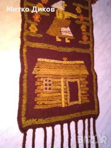  Ново вълнено пано за стена ръчна изработка 51х29.5см, снимка 3 - Декорация за дома - 47869617